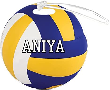 Volleyball Aniya personalizável 4 polegadas reforçado com bagagem de bagagem de bagagem Adicione qualquer número ou qualquer nome de equipe