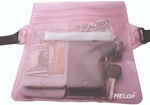 MELOP [2 Pacote bolsa à prova d'água com tira de manilha ajustável Proteja o telefone e os itens secos e limpos da