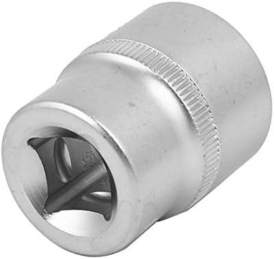 Ferramentas de manutenção de mão quadrada de 1/2 aexit 1/2 acionamento de 23 mm de porca do eixo de aço cromado de 23 mm Modelo de tom de prata: 25as88qo135