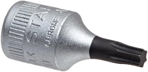 Stahlwille 01350020 Chave de fenda Sockets para parafusos Torx Inside, tamanho T20, unidade de 1/4 de polegada, aço de alto desempenho,