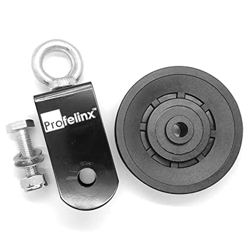 Bloco de roda de polia Profelinx 90mm para o sistema de polia de cabo Lat, rotação de 360 ​​graus de rolamento universal de tração
