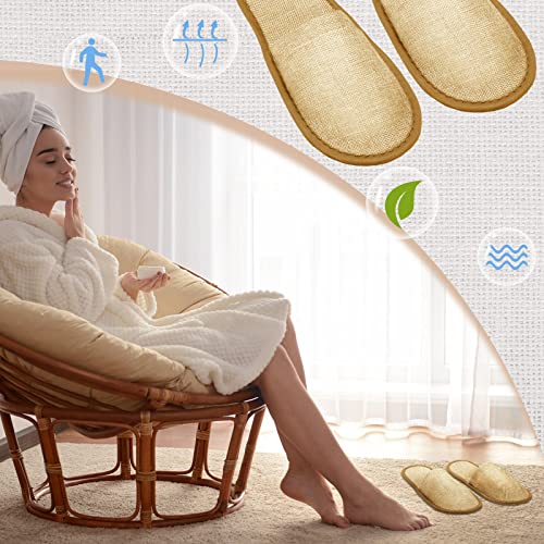10 pares Slippers de casa descartáveis ​​laváveis ​​chinelos de spa não deslizantes Slippers unissex descartáveis ​​do pé fechado para o hotel Home Guest Massage, 11,3 x 4,3 polegadas