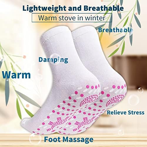 Ludcew Alvo Meocks, meias de pés alvo para varizes, meias de auto-aquecimento com pés de alvo, meias de massagem nos pés