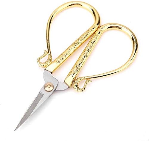 Tesoura retro européia, tesoura de aço inoxidável vintage Mini Scissors Scissors Vintage Cruz Cross Classical Cuttical Cutting