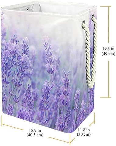 Indomer Beautiful Provence Lavender Lavanderia grande cesto de roupas prejudiciais à prova d'água cesta de roupas para roupas
