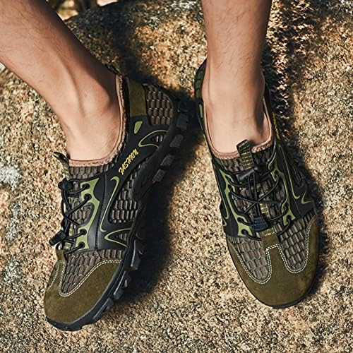 Cot-Oath Mens Sapatos de água seca rápida-sapatos de escalada ao ar livre Trekking não deslizando tênis de caminhada