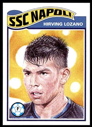 2020 Topps The Living Set da UCL Liga dos Campeões da UEFA 210 Hirving Lozano Napoli Soccer Futbol Official Cartão de