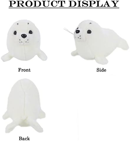 Seal Pluxh Phyed Animal Branco Cute Toy Pillow Kawaii Doll for Kids, 11,8 polegadas