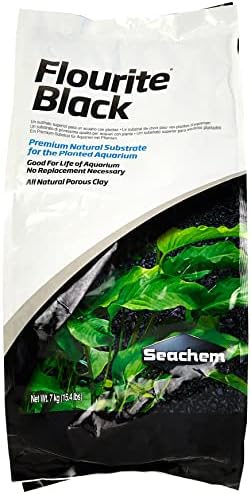 Seachem Flouster Black Clay Cascador - Substrato de Aquário Plantado poroso estável poroso 15,4 libras e abas de floreio Suplemento