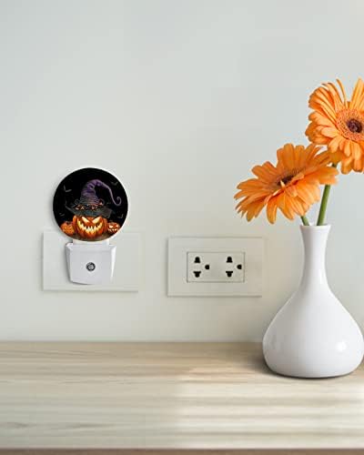 Halloween Pumpkins Night Light para crianças, adultos, meninos, meninas, criança, viveiro de bebês, banheiro, quarto hallet hallet plug in Wall Night Light Sensor Automático Horror Black Bat Bat Fall Holiday Holiday Holiday Holiday Holiday