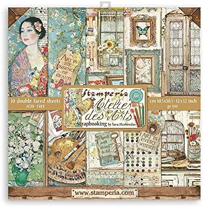 Scrapbooking Pad Pad 10 folhas - 30,5x30.5 - Atelier des Arts