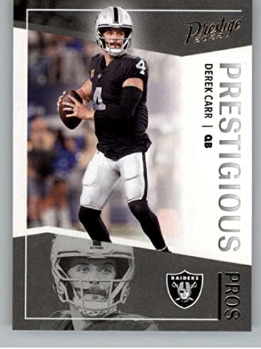 2022 Panini Prestige Prestigium Pros 5 Derek Carr Las Vegas Raiders NFL Football Trading Card