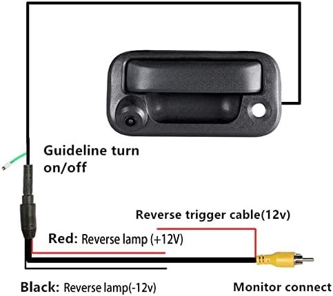 Red Lobo Tailgate Drão com substituição da câmera de backup reversa para 2004-2014 Ford F150, 2008- F-2550/F-350/F450/F550