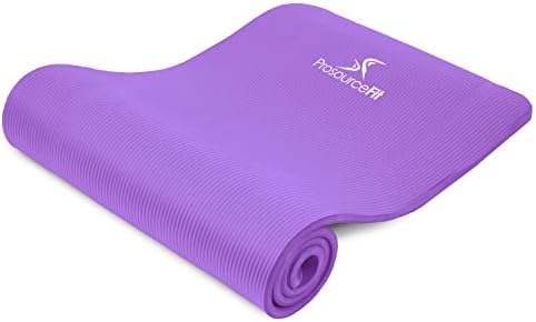 Prosourcefit extra grosso de tapete de exercícios de ioga, tapete de treino acolchoado para casa, tapete de ioga não-SIP para homens e mulheres, 71 em x 24 em