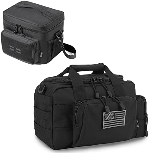 Bolsa de caixa de armas táticas dbtac pequena + lancheira tática, material durável com alça de ombro ajustável, design multifuncional