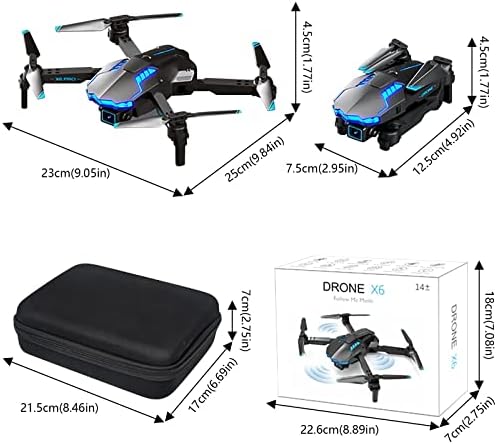 Drone de iopqo com câmera dupla 4K HD FPV para crianças e adultos mini Dobrável RC Airplane WiFi RC Quadcopter Drone