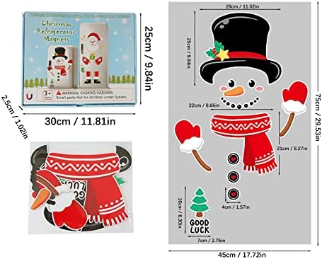 Adesivos de clube decorações de natal adesivos de geladeira de desenho animado de natal snowman refrigerador adesivos fofos adesivos espaciais adesivos