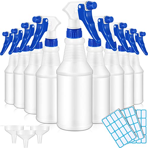 Yinder 18 pacote 24oz Garraão de spray de plástico vazio garrafas de spray reutilizáveis ​​para soluções de limpeza garrafas de