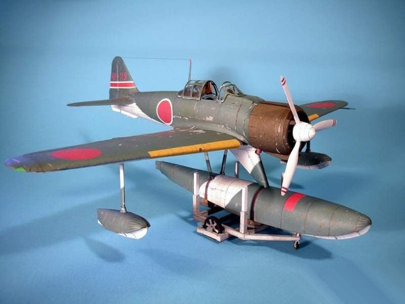 Wak 08-12 Japão Nakajima A6m2-N2 Tipo de água de papel de papel 3D Modelo de papel kit de brinquedo infantil Presentes