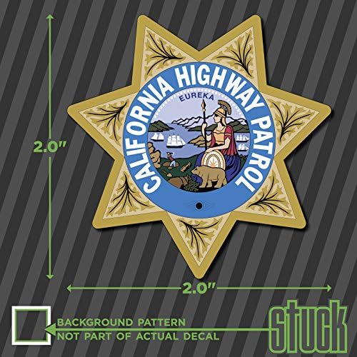 Small California Highway Patrol Seal - 2 - Chips de adesivo de decalque de vinil CHP Yeti