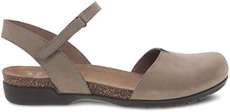 Dansko Rowan Sandal for Women-Espuma de memória e Colhê de cortiça para obter suporte de conforto e arco-sola leve de borracha para desgaste duradouro-Casual versátil a calçados elegantes