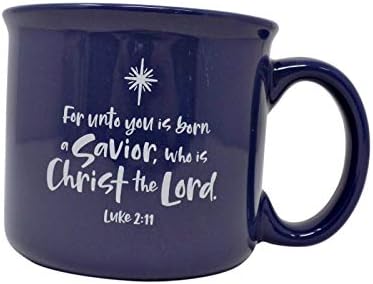 Trindade Cristo, o Senhor Lucas 2:11 caneca de café fofa para mulheres, 3 1/2 polegada, 13 onças