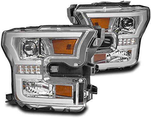 ZMAUTOPTS LED DRL Projector Faróis de faróis compatíveis com o Ford F-150 Ford F-150 2015-2017