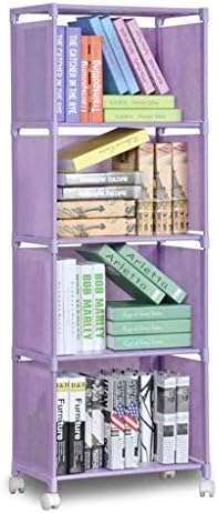 Estante de aserveal com armário de estante de 4 camadas de 4 camadas de armário DIY Shees Organizer Organizer Bookcase Bookshel