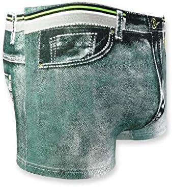 BMISEGM Mens boxers roupas íntimas de moda de moda masculina jeans de calça boxer sexy de calça de bolso de bolso