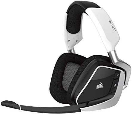 Corsair void Pro RGB Wireless Gaming Headset - Dolby 7.1 fones de ouvido de som surround para PC - Discord Certified - 50mm Drivers - White
