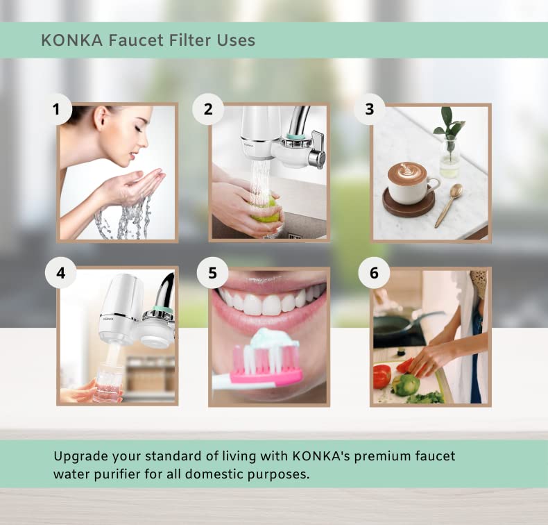 Purificador de água do filtro de torneira avançado de Konka, filtro de água para pia, filtro de água da pia horizontal da