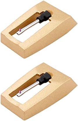 2 pacote de pacote de tocador de pacote - agulha de reposição de diamantes agulha para gravação de vinil Jensen crosley victrola