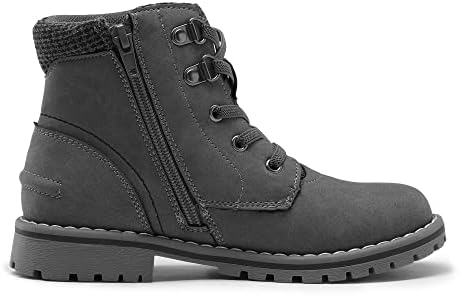 Bruno Marc Boys Girls Tornozelo Botas laterais Zipper Outdoor Comfort Boots de inverno de outono