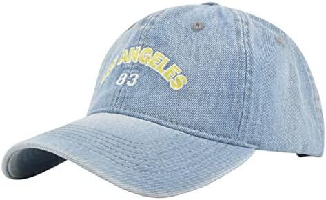 Chapéu de caminhoneiro vintage para homens Mulheres casuais jeans de beisebol Chapéu de caminhoneiro respirável Proteção