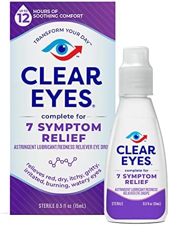 Olhos claros gotas, completa 7 alívio dos sintomas, 0,5 fl oz