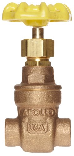 Apollo 102s Series Bronze Gate Valve, classe 125, haste não aumentada, extremidade de solda de 3