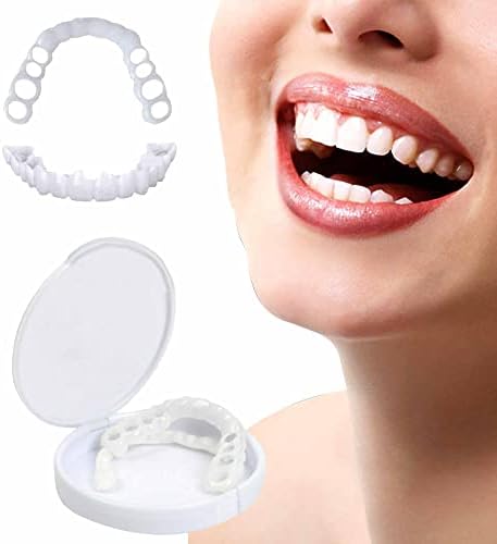 Huihaochenggong dentaduras temporárias, dentes brancos encobrem dentes imperfeitos