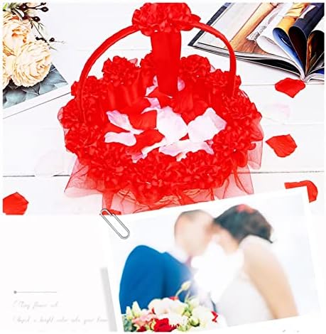 Doubao Wedding Terby Flower Cestos, cestas de compras de renda, cestas de armazenamento de doces artesanais Casamentos de armazenamento