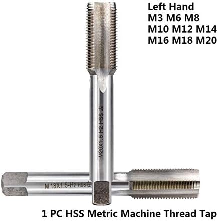 WMSS Maidou 1pc Mão esquerda M3 M6 M8 M10 M12 M14 M16 M18 M20 METRIC TORPA HSS parafuso Torneira Máquina de broca reta Plug de plugue de tapinha