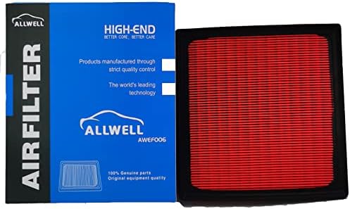 O filtro de ar do motor Allwell se encaixa em Toyota Camry, RAV4, Highlander, Avalon, Yaris, Lexus ES350, NX250,