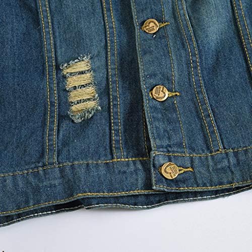 iyyvv mass de jeans de jeans casual jaqueta de cowboy ripped riped tops sem mangas