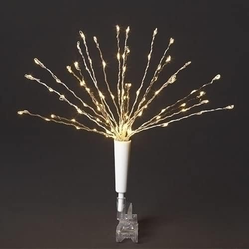 Roman Christmas Inc., Evergreen Express Collection, 11,5 h LED BURST Treetopper, lanterna, globo de neve, decoração