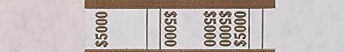 Tainete de moeda 405000 tiras de moeda, marrom, 5.000 em notas de US $ 50, 1000 bandas/pacote