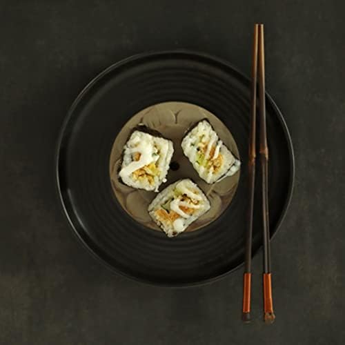 Hemoton, artesanal, utensílios artesanais de tabela de tabela de tabela japoneses pauzinhos de madeira naturais de pauzinhos clássicos reutilizáveis ​​para chinês para sushi ramen macarrão de arroz Presentes de presentes de presentes