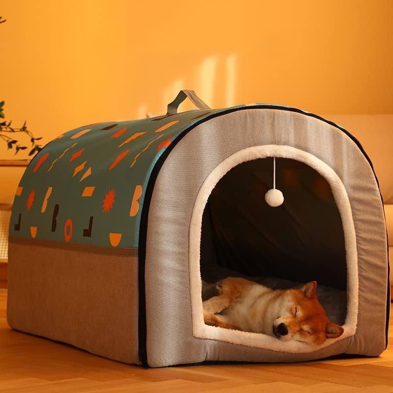 N/A Pet Dog Bed House Dobrável Inverno quente Pet para canil de animais de estimação para camas de dormir Cats casas