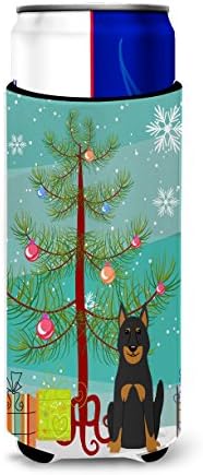 Tesouros de Caroline BB4205MUK Feliz Natal árvore Beauce Shepherd Dog Ultra Hugger para latas finas, lata de manga mais