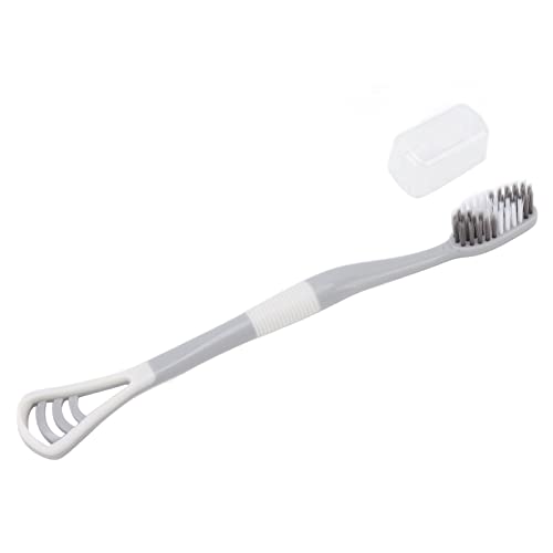 Escova de limpeza da língua, pincel de limpeza de 2 polegadas de língua ergonômica respiratória saudável respirar as ferramentas de limpeza oral de escova de dentes respiratórias