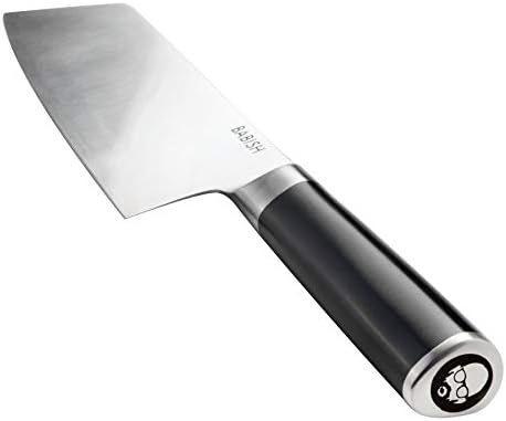 Babish com alto carbono 1.4116 talheres alemães de aço, faca de clave de 7,5 e talheres de aço alemães de alto carbono, 6,5 Santoku Knife