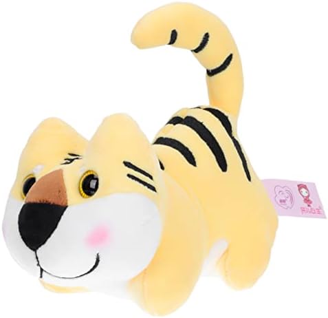 AMOSFUN PLUSH TIGER MASCOT DOLL TOYS: Ano Novo Chinês Zodiac Tiger Doll Toys empalhados Animal Toys Cuddle Hugging Pillow Tiger Mascot Animal Toys Fren