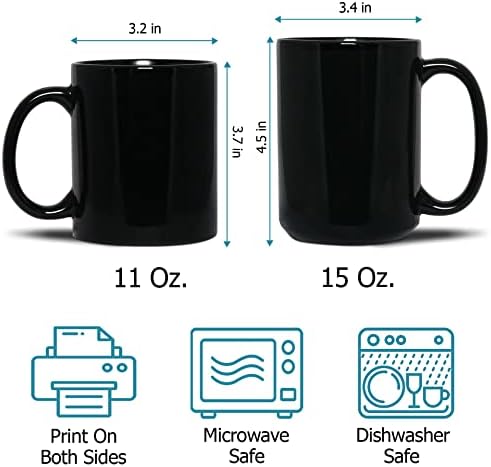 Mas nós afundamos xícara de chá de cerâmica 11 oz 15 oz, presentes personalizados de caneca de café preto para o capitão